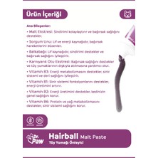 Dr. Paw - Hairball Malt Paste Kediler .çin Glütensiz ve Şekersiz Tüy Yumağı Önleyici 100 gr