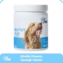 Dr. Paw Multivit Plus Küçük Irk Köpekler için Glütensiz ve Şekersiz Günlük Vitamin ve Sağlık Destekleyici Çiğnenebilir Tablet (60 Adet, 90 Gr)