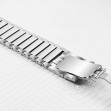 Gökmen Aksesuar Watch 10 46MM Uyumlu Krd-35 Metal Kordon-Gümüş