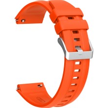 Gökmen Aksesuar Huawei Watch Gt5 Pro 46MM Uyumlu Zore KRD-130 Silikon Kordon Strap Kayış-Siyah