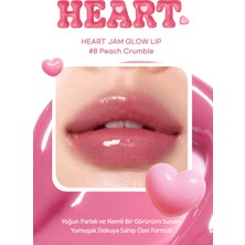 Yoğun Nemlendirici, Parlak Bitişli Balm PERIPERA Heart Jam Glow Lip (8 Peach Crumble)(Lucky Lottery)