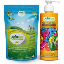 Ekosolfarm Solucan Gübresi 1,5 kg + Ekosolfarm Sıvı Solucan Gübresi 500 ml