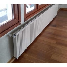 Alurad Alüminyum Panel Radyatör Çiğdem 600 x 480 Ral 9010 Kırık Beyaz