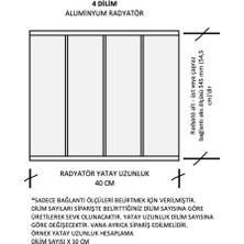 EuroStar Alüminyum Panel Radyatör Ekol 600X400 Ral 7016 Antrasit Gri