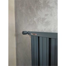 Alurad Alüminyum Panel Radyatör Klasik 1250 x 480 Ral 7016 Antrasit Gri