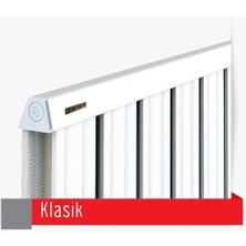 Alurad Alüminyum Panel Radyatör Klasik 525X9 Ral 9010 Kırık Beyaz