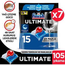 Finish Ultimate Bulaşık Makinesi Deterjanı Kapsül Tablet 105 Adet 15x7