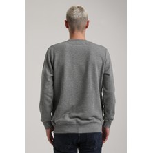 New World Polo Bisiklet Yaka Lacivert Slim Fit Sweatshirt 24FWM60186