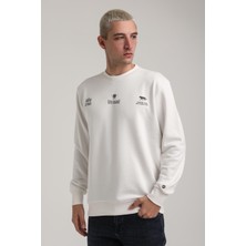 New World Polo Bisiklet Yaka Siyah Slim Fit Sweatshirt 24FWM60188