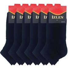 Royaleks    Siyah Erkek Kısa Spor Çorap 6 Çift