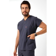 Bilenn Tekstil Bflex Unisex Likralı Yarasa Kol Tek Üst - 6417 Füme