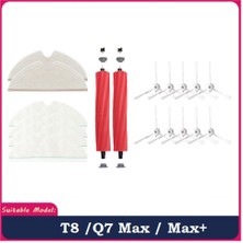 Luminnaly Roborock T8/q7 Max / Max+ Robot Süpürge Aksesuarları Için 18 Adet Paspas Bezi Ana Yan Fırça Zemin Temizliği Için (Yurt Dışından)