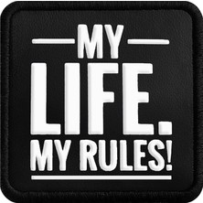 V1  My Life My Rules - 1 Kod Logolu Unisex Siyah-Siyah Bench (Patch)
