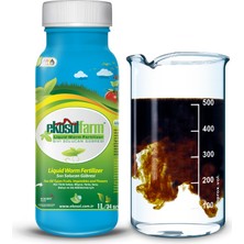 EkosolFarm Sıvı Solucan Gübresi 1 Litre + 1,5 Kg Katı Formda Solucan Gübresi