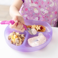 Bumkins Paslanmaz Çelik Çatal Kaşık Seti - Fuşya