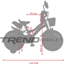 Trendbike Trendy Girl 16 Jant Bisiklet 3-6 Yaş Kız Çocuk Bisikleti