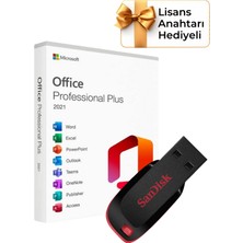 Office 2021 Pro Plus Kurulum Dosyalı - Yazılım Etkinleştirme Anahtarı İçeren USB Bellek 16GB