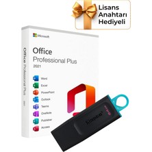 Office 2021 Pro Plus Kurulum Dosyalı - Yazılım Etkinleştirme Anahtarı İçeren USB Bellek 64GB