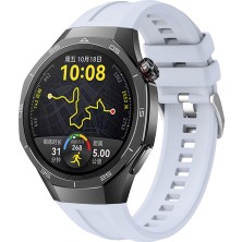 YuccaTech Huawei Watch Gt5 Pro 46MM Uyumlu Zore KRD-130 Silikon Kordon Strap Kayış-Buz Mavisi