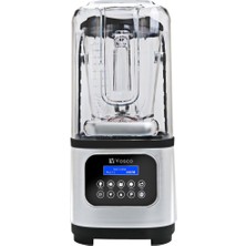 Vosco Pro Silent Gürültü Önleyici Kapaklı Dijital Bar Blender, 2 L, 2000 W, Beyaz HS-211CG