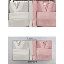 Özdilek Bornoz Takımı Ditsy Aile Seti Bornoz Takımı