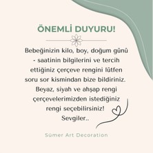 Sümer Çerçeveli Bebek Doğum Panosu, Bebek Odası Poster, Çocuk Odası Dekorasyonu