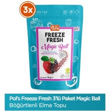 Pol's Freeze Fresh Magic Ball Böğürtlenli Elma Topları 16 gr X3 Adet