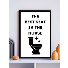 Sümer Çerçeveli Poster, Banyo Tablosu, Tuvalet Posteri, Pinterest Tarzı Duvar Dekorasyonu