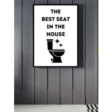 Sümer Çerçeveli Poster, Banyo Tablosu, Tuvalet Posteri, Pinterest Tarzı Duvar Dekorasyonu