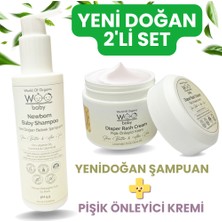 Woo Baby Yenidoğan Bebek Şampuanı 200 ml ve Bebek Pişik Önleyici Krem 50 ml - 2'li Set