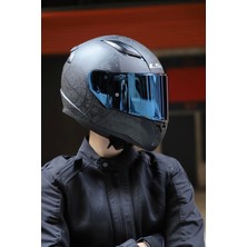 LS2 Rapid 2 Takaroa Mat Siyah Kask Polikarbonat Malzemeden Tam Yüz Tasarımı ile Mikrometrik Çene Bağlantısı