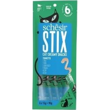 Schesir Cat Stick Ton Balıklı Sıvı Kedi Ödül Maması 6 Adet 15 gr