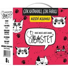 Natural Bastet Topaklanan Premium Doğal Kedi Kumu 8 Lt