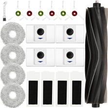 Serendipitous Ecovacs Deebot T20 OMNI/T20/T20 MAX/T20 Pro Vakum Ana Yan Fırça Paspas Pedi Filtre Toz Torbası Için Yedek Parçalar (Yurt Dışından)