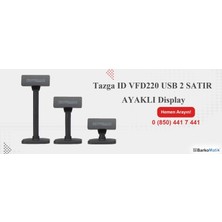 Mnt-Tazga Id VFD220 USB 2 Satır Müşteri Göstergesi Ayaklı