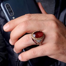Senin Silver Mineli Doğaltaşlı 925 Ayar Erkek Gümüş Yüzük