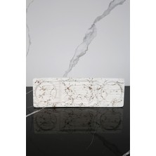 Betonmall 7 Parça Beton Banyo Seti Helen Yapay Çiçekli Saksı Katı Sıvı Sabunluk Diş Fırçalık Tütsülük Mumluk