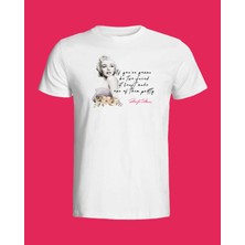 Nice Work By Nice Hands Marılyn Monroe Özel Tasarım Baskılıbeyaz T-Shırt