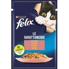 Felix Taze Somonlu Jöleli Pouch Yetişkin Konserve Kedi Maması 85 gr