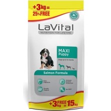 Lavital Büyük Irk Somonlu Yavru Köpek Maması 15 kg