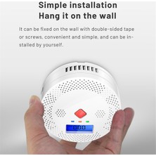 Gorgeous Tuya Wifi LCD Ekranlı Karbon Monoksit Dedektörü 70DB Alarm Sesi (Yurt Dışından)