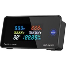 Ac 50-300V Voltmetre Ampermetre Kws Güç Enerji Ölçer LED Dijital (Yurt Dışından)