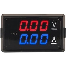 Gorgeous DC0-100V 10A LED Dijital Voltmetre Ampermetre, Kırmızı+Mavi (Yurt Dışından)