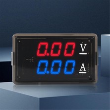 Gorgeous DC0-100V 10A LED Dijital Voltmetre Ampermetre, Kırmızı+Mavi (Yurt Dışından)