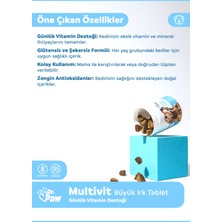 Dr. Paw - Multivit Plus Büyük Irk Köpekler için Günlük Vitamin Takviyesi Çiğnenebilir Tablet (60 adet, 120 gr)