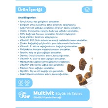 Dr. Paw - Multivit Plus Büyük Irk Köpekler için Günlük Vitamin Takviyesi Çiğnenebilir Tablet (60 adet, 120 gr)