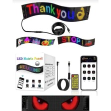 Arbe Pixel LED Panel Dijital Ekran Yazı ve Animasyon Eklenebilen Telefon Kontrollü Yapışkanlı 16*96 LED