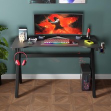 Faween 83010 Mdf Profesyonel Oyuncu Masası Çalışma Masası Bilgisayar Masası Ders Laptop Siyah 120 cm