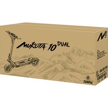 Mukuta 10 Dual Elektrikli Scooter Gri