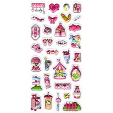 Limmy Sticker Kabartmalı , Sticker Defter, Planlayıcı Etiket (LDE-017) - 19X9 cm - Lunapark